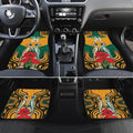 Australia Wallabies Rugby ANZAC Custom Car Mats Poppy Soldier With Aboriginal Dots Art
