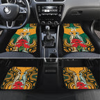 Australia Wallabies Rugby ANZAC Custom Car Mats Poppy Soldier With Aboriginal Dots Art