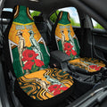 Australia Wallabies Rugby ANZAC Custom Car Seat Cover Poppy Soldier With Aboriginal Dots Art