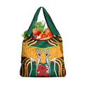 Australia Wallabies Rugby ANZAC Custom Grocery Bag Poppy Soldier With Aboriginal Dots Art