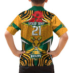 Australia Wallabies Rugby ANZAC Custom Hawaiian Shirt Poppy Soldier With Aboriginal Dots Art