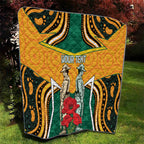 Australia Wallabies Rugby ANZAC Custom Quilt Poppy Soldier With Aboriginal Dots Art