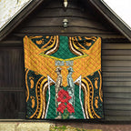 Australia Wallabies Rugby ANZAC Custom Quilt Poppy Soldier With Aboriginal Dots Art