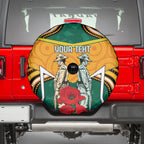 Australia Wallabies Rugby ANZAC Custom Spare Tire Cover Poppy Soldier With Aboriginal Dots Art
