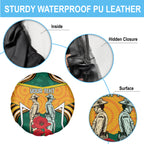 Australia Wallabies Rugby ANZAC Custom Spare Tire Cover Poppy Soldier With Aboriginal Dots Art
