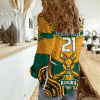 Australia Wallabies Rugby ANZAC Custom Women Casual Shirt Poppy Soldier With Aboriginal Dots Art