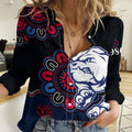 AFL Western Bulldogs Dogs 1877 Aboriginal Women Casual Shirt LT9