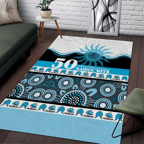 Sharks NAIDOC Week Area Rug Aboriginal Torres Strait Islanders Vibe