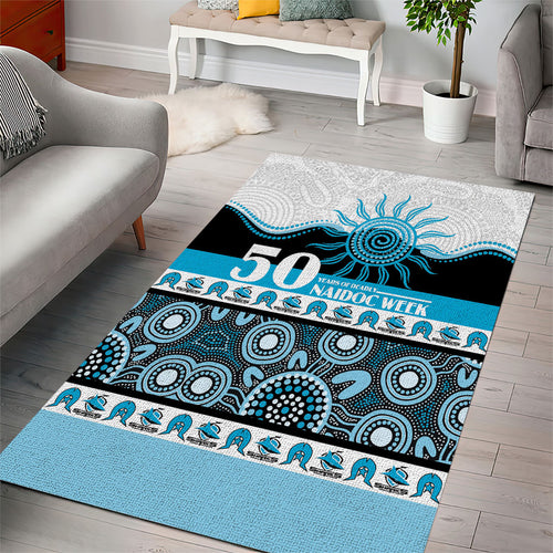 Sharks NAIDOC Week Area Rug Aboriginal Torres Strait Islanders Vibe