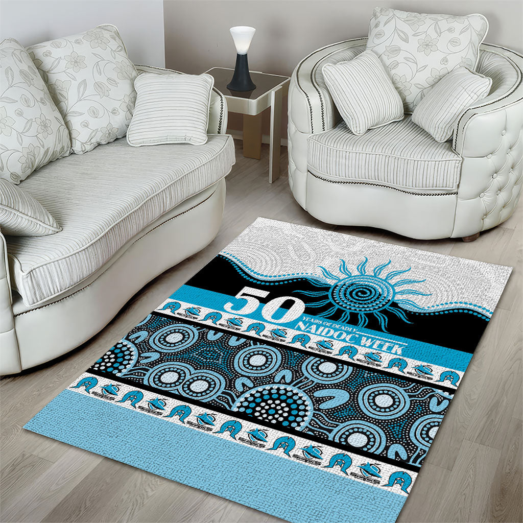 Sharks NAIDOC Week Area Rug Aboriginal Torres Strait Islanders Vibe