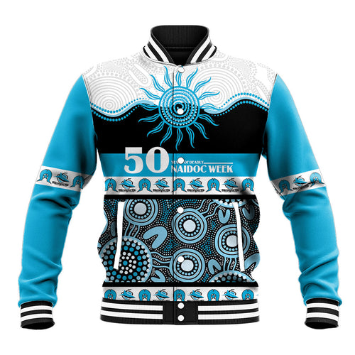Sharks NAIDOC Week Personalised Baseball Jacket Aboriginal Torres Strait Islanders Vibe