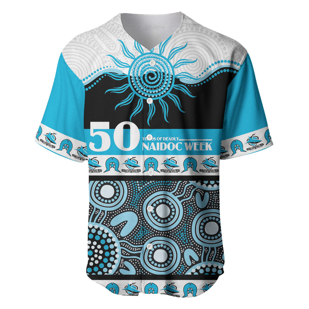 Sharks NAIDOC Week Personalised Baseball Jersey Aboriginal Torres Strait Islanders Vibe