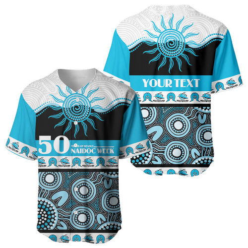 Sharks NAIDOC Week Personalised Baseball Jersey Aboriginal Torres Strait Islanders Vibe