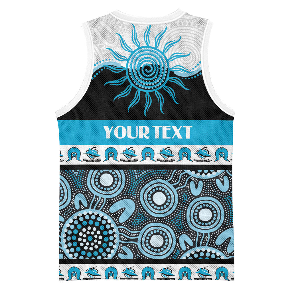 Sharks NAIDOC Week Personalised Basketball Jersey Aboriginal Torres Strait Islanders Vibe