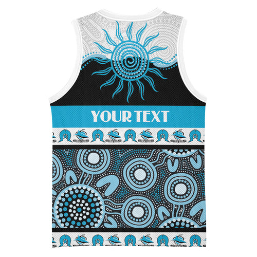 Sharks NAIDOC Week Personalised Basketball Jersey Aboriginal Torres Strait Islanders Vibe