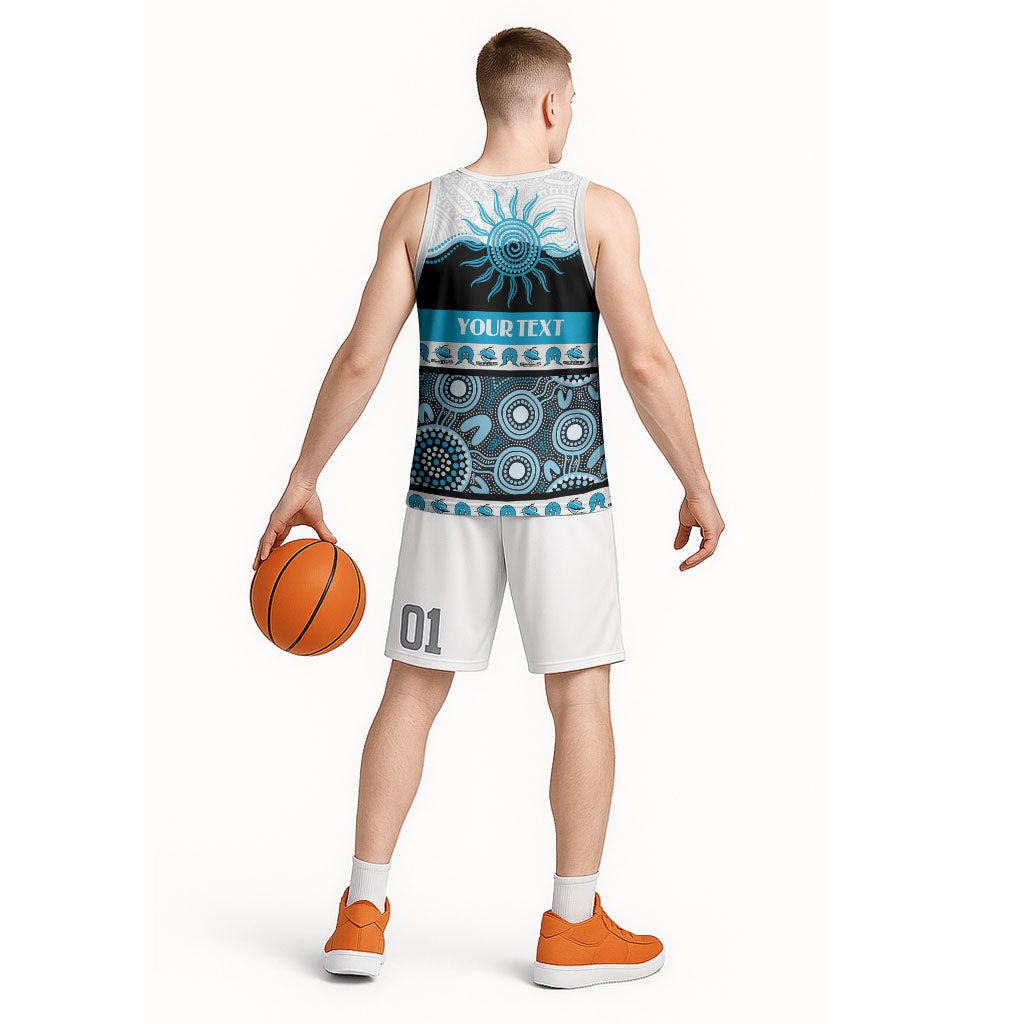 Sharks NAIDOC Week Personalised Basketball Jersey Aboriginal Torres Strait Islanders Vibe