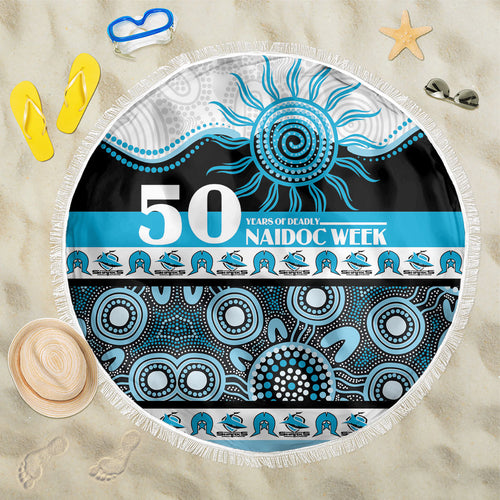 Sharks NAIDOC Week Beach Blanket Aboriginal Torres Strait Islanders Vibe