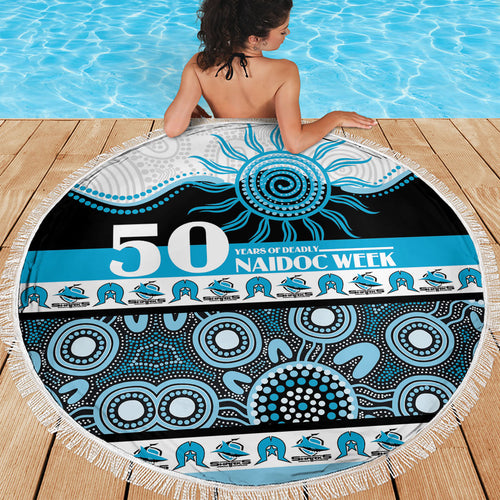 Sharks NAIDOC Week Beach Blanket Aboriginal Torres Strait Islanders Vibe