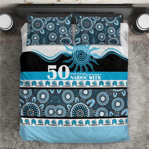 Sharks NAIDOC Week Bedding Set Aboriginal Torres Strait Islanders Vibe