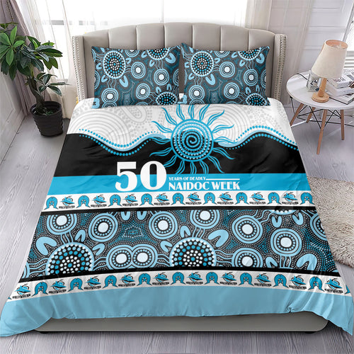 Sharks NAIDOC Week Bedding Set Aboriginal Torres Strait Islanders Vibe