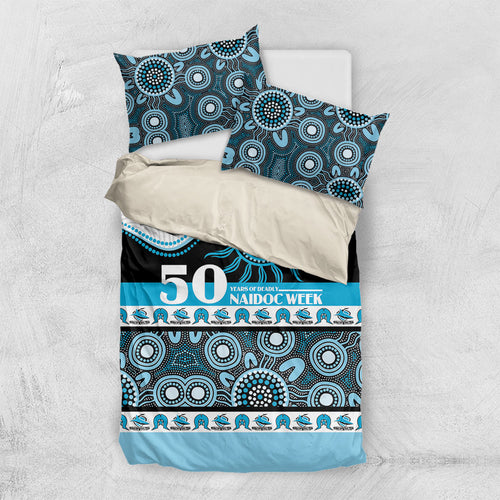Sharks NAIDOC Week Bedding Set Aboriginal Torres Strait Islanders Vibe