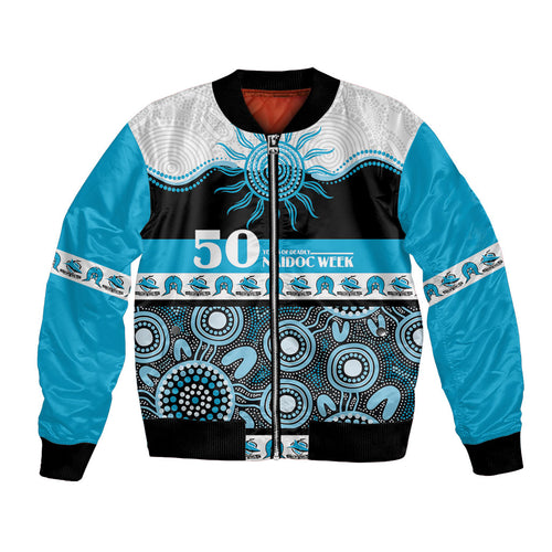 Sharks NAIDOC Week Personalised Bomber Jacket Aboriginal Torres Strait Islanders Vibe