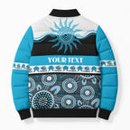 Sharks NAIDOC Week Personalised Bomber Puffer Jacket Aboriginal Torres Strait Islanders Vibe