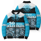 Sharks NAIDOC Week Personalised Bomber Puffer Jacket Aboriginal Torres Strait Islanders Vibe