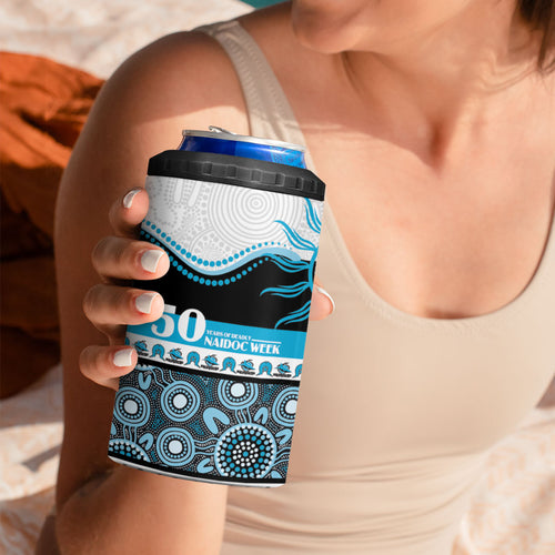 Sharks NAIDOC Week Personalised 4 in 1 Can Cooler Tumbler Aboriginal Torres Strait Islanders Vibe