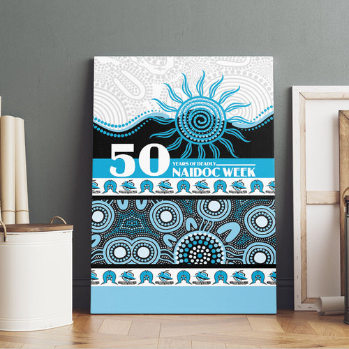 Sharks NAIDOC Week Canvas Wall Art Aboriginal Torres Strait Islanders Vibe