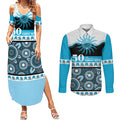 Sharks NAIDOC Week Personalised Couples Matching Summer Maxi Dress and Long Sleeve Button Shirt Aboriginal Torres Strait Islanders Vibe