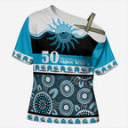 Sharks NAIDOC Week Personalised Cross Shoulder Shirt Aboriginal Torres Strait Islanders Vibe