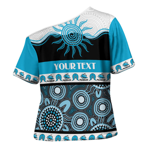 Sharks NAIDOC Week Personalised Cross Shoulder Shirt Aboriginal Torres Strait Islanders Vibe