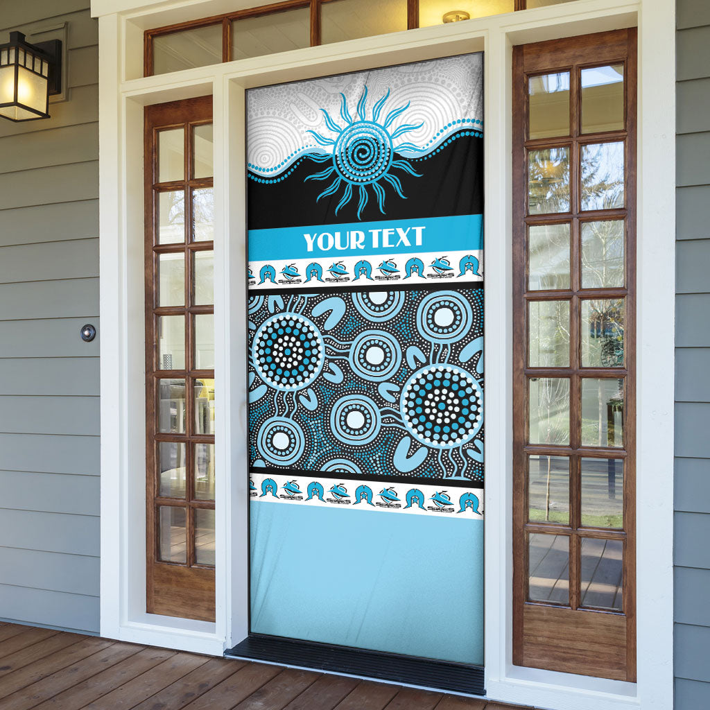 Sharks NAIDOC Week Personalised Door Cover Aboriginal Torres Strait Islanders Vibe
