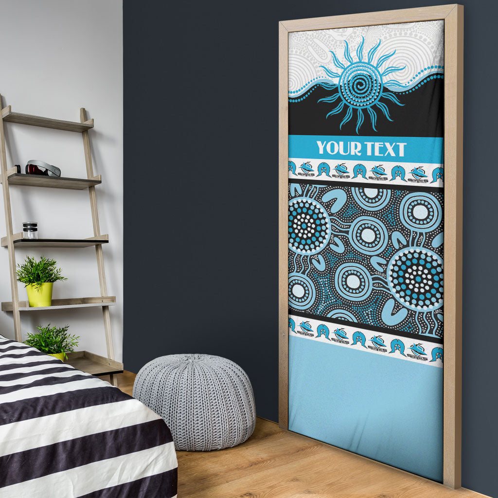 Sharks NAIDOC Week Personalised Door Cover Aboriginal Torres Strait Islanders Vibe