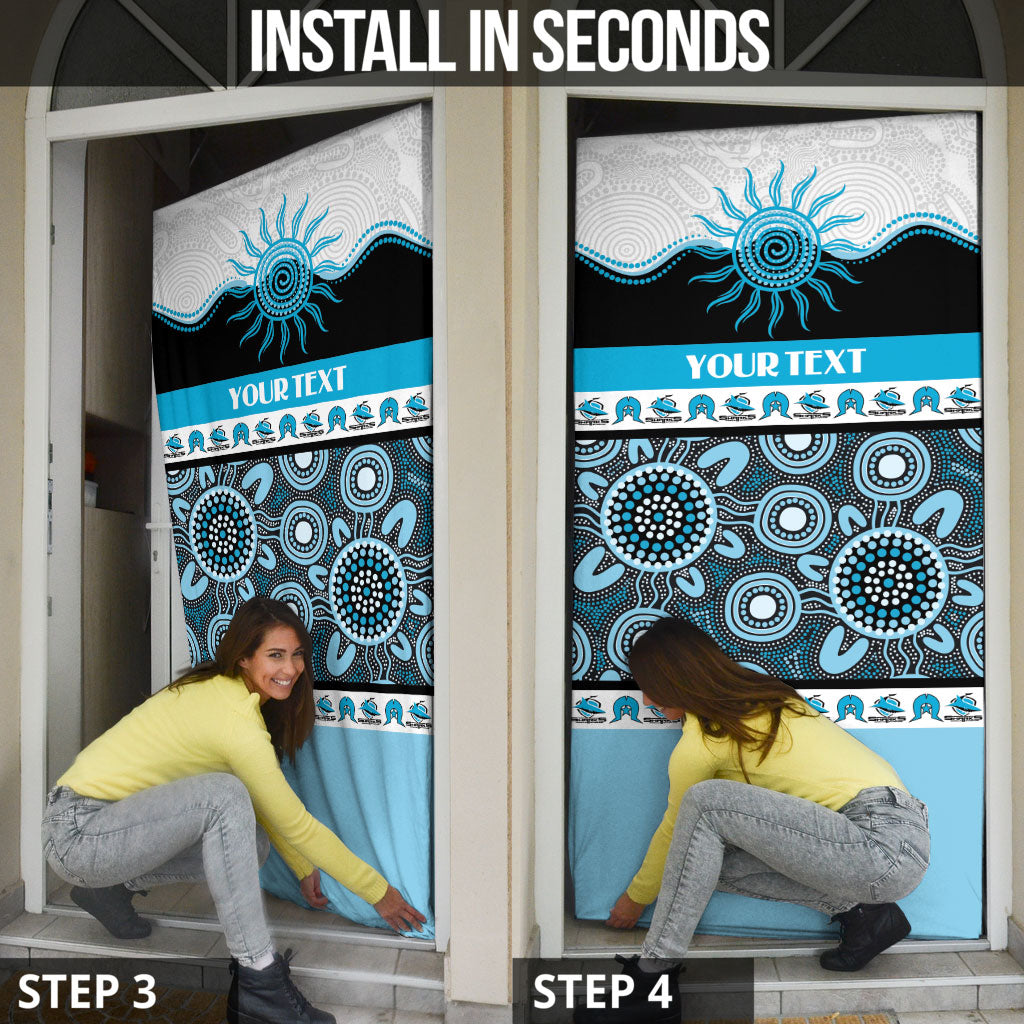 Sharks NAIDOC Week Personalised Door Cover Aboriginal Torres Strait Islanders Vibe