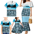 Sharks NAIDOC Week Personalised Family Matching Mermaid Dress and Hawaiian Shirt Aboriginal Torres Strait Islanders Vibe