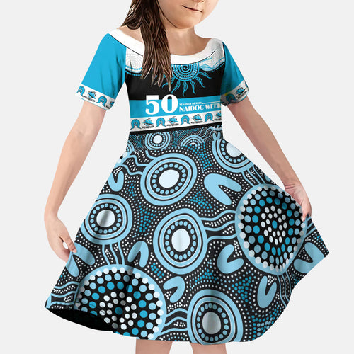 Sharks NAIDOC Week Personalised Family Matching Mermaid Dress and Hawaiian Shirt Aboriginal Torres Strait Islanders Vibe