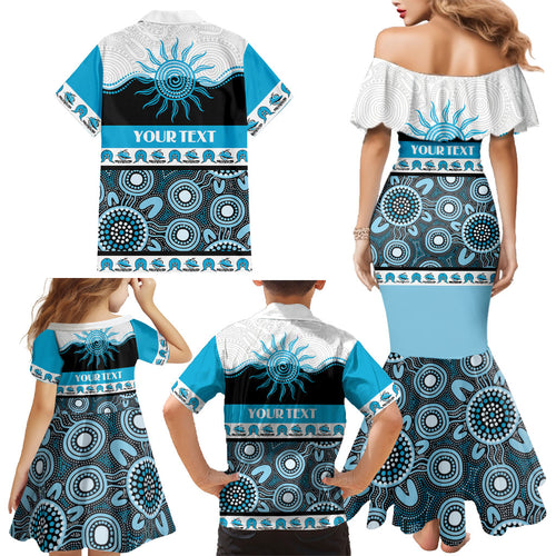 Sharks NAIDOC Week Personalised Family Matching Mermaid Dress and Hawaiian Shirt Aboriginal Torres Strait Islanders Vibe