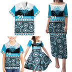 Sharks NAIDOC Week Personalised Family Matching Puletasi and Hawaiian Shirt Aboriginal Torres Strait Islanders Vibe