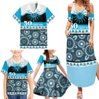 Sharks NAIDOC Week Personalised Family Matching Summer Maxi Dress and Hawaiian Shirt Aboriginal Torres Strait Islanders Vibe