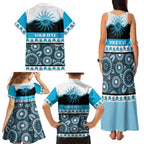 Sharks NAIDOC Week Personalised Family Matching Tank Maxi Dress and Hawaiian Shirt Aboriginal Torres Strait Islanders Vibe