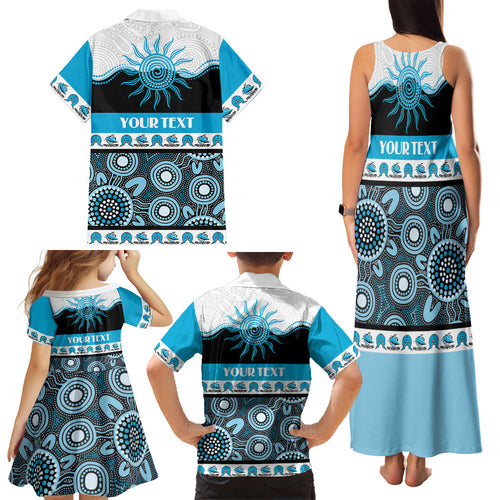 Sharks NAIDOC Week Personalised Family Matching Tank Maxi Dress and Hawaiian Shirt Aboriginal Torres Strait Islanders Vibe