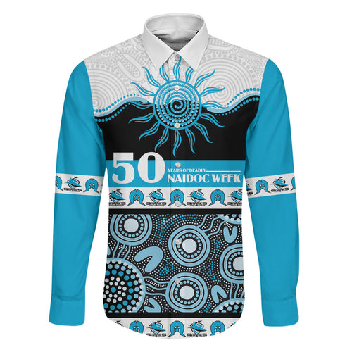 Sharks NAIDOC Week Personalised Family Matching Tank Maxi Dress and Hawaiian Shirt Aboriginal Torres Strait Islanders Vibe