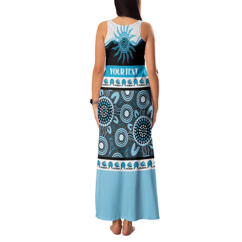 Sharks NAIDOC Week Personalised Family Matching Tank Maxi Dress and Hawaiian Shirt Aboriginal Torres Strait Islanders Vibe