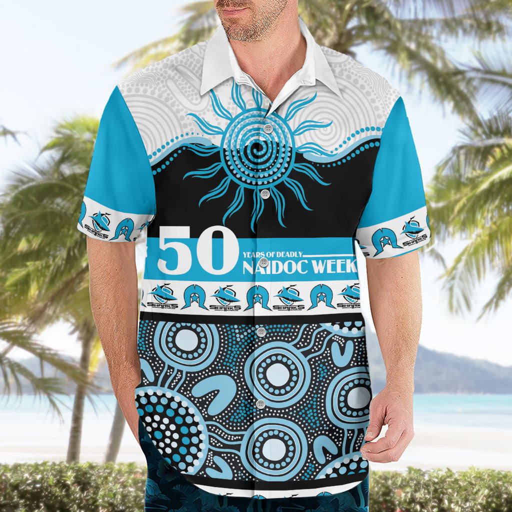 Sharks NAIDOC Week Personalised Hawaiian Shirt Aboriginal Torres Strait Islanders Vibe