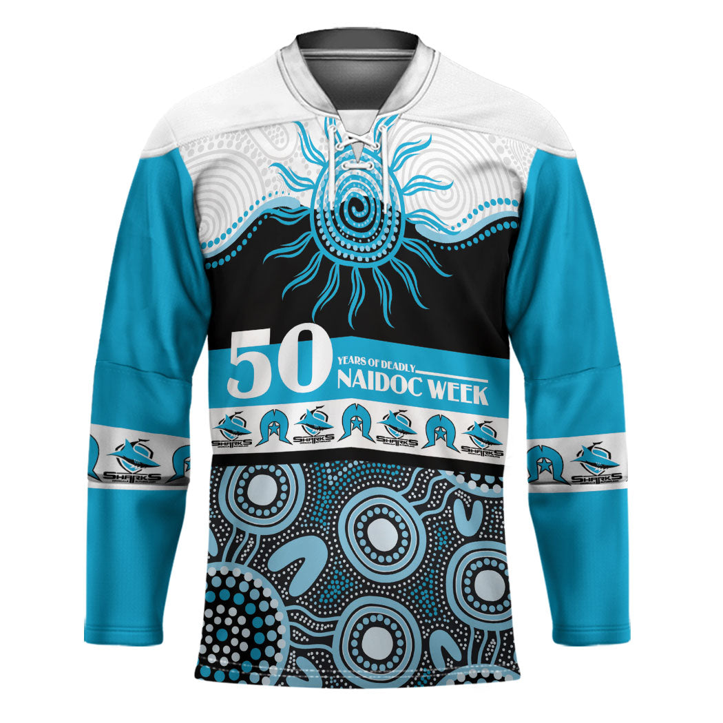 Sharks NAIDOC Week Personalised Hockey Jersey Aboriginal Torres Strait Islanders Vibe