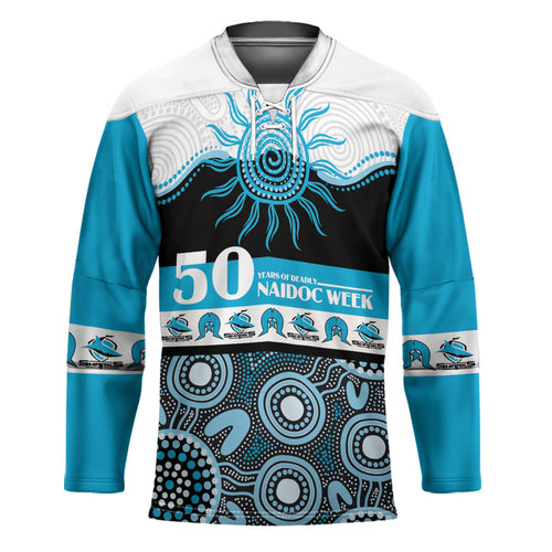 Sharks NAIDOC Week Personalised Hockey Jersey Aboriginal Torres Strait Islanders Vibe