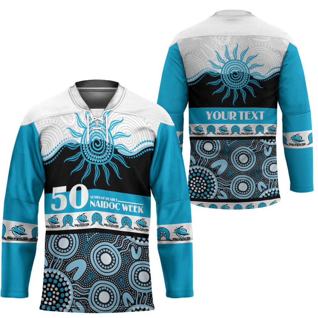 Sharks NAIDOC Week Personalised Hockey Jersey Aboriginal Torres Strait Islanders Vibe