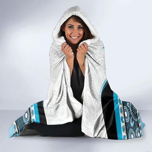 Sharks NAIDOC Week Hooded Blanket Aboriginal Torres Strait Islanders Vibe